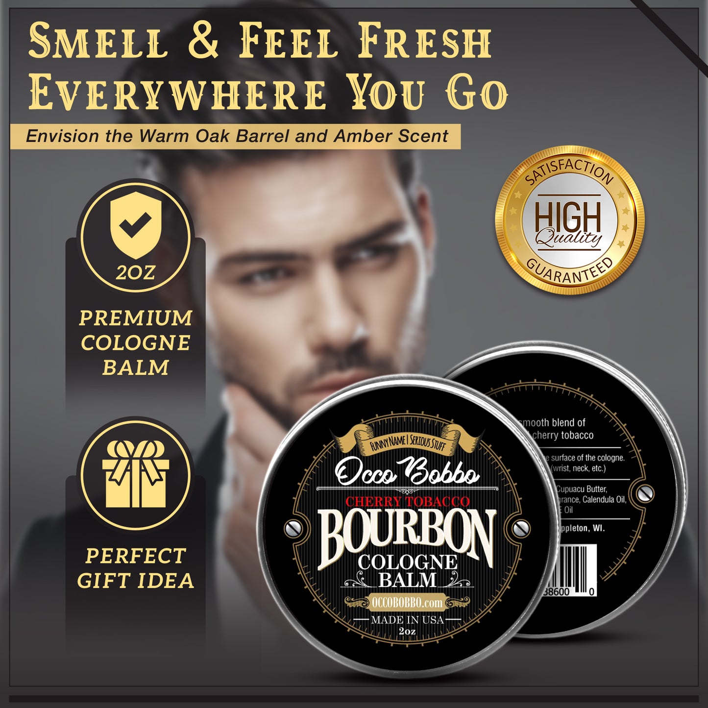 Cherry Bacco Bourbon Solid Cologne