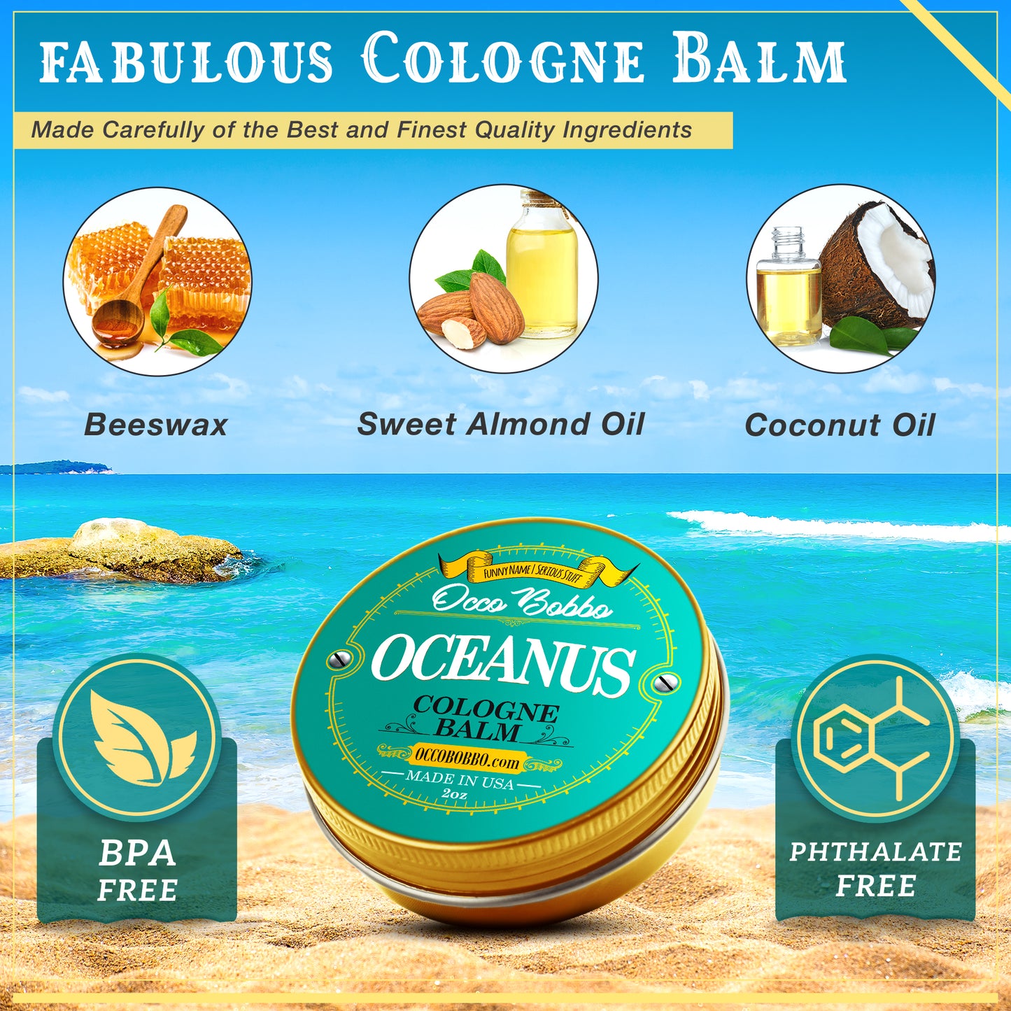 Oceanus Men's Solid Cologne