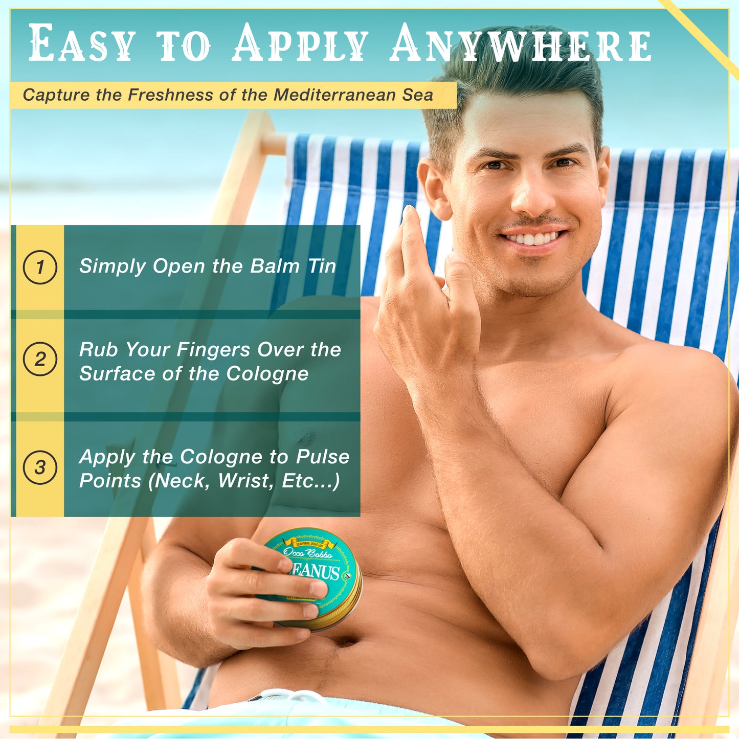 Oceanus Men's Solid Cologne