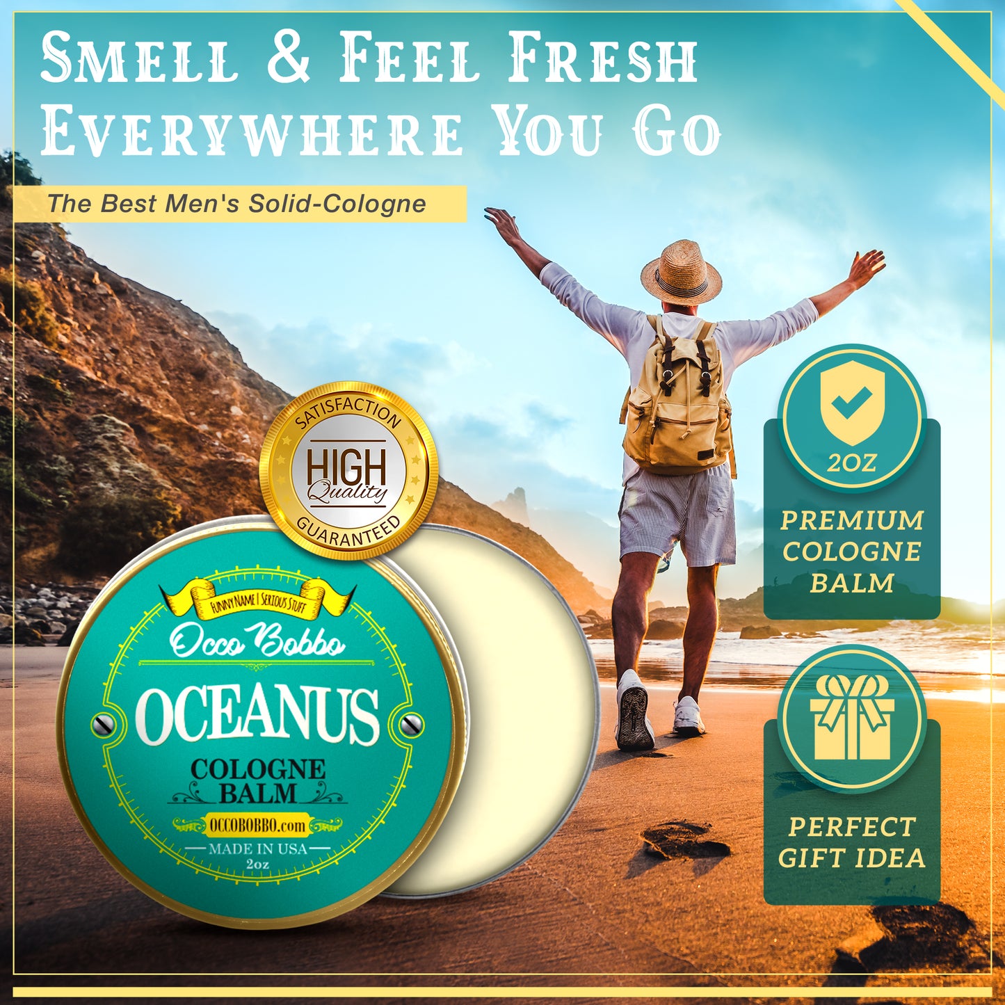 Oceanus Men's Solid Cologne