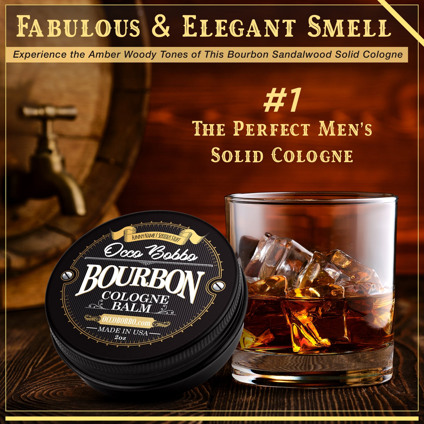 Bourbon Men's Solid Cologne